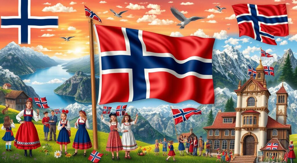 norwegen flagge in der kultur