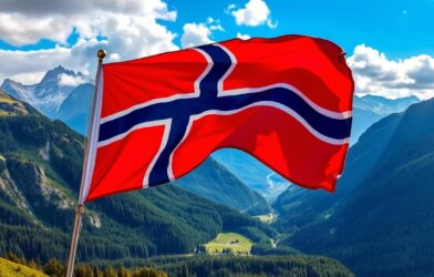 norwegische flagge